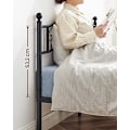 Miniatyrbillede 5 af 7: Vasagle dobbeltseng ramme, metal seng ramme, passer til 140 x 190 cm madras, sort