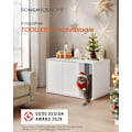 Miniatyrbillede 6 af 7: Kattetoilet, kattehus, til store katte, sidebord, sofabord, Snehvid