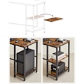 Miniatyrbillede 4 af 7: Vasagle computer desk, L-shaped corner desk, workstation, rustic brown and black