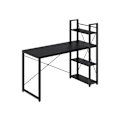 Miniatyrbillede 1 af 6: VASAGLE Computerbord, 137,2 cm bredt, Hjemmekontor, Ebony sort