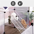 Miniatyrbillede 4 af 7: Songmics Marsvinelegeplads, DIY Hutch-bur til små kæledyr, hvid