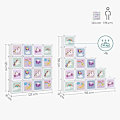 Miniatyrbillede 7 af 7: Songmics Cube Hylde Multifunktionsskab, børnesko Legetøj 123 x 31 x 123 cm Hvid