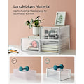 Miniatyrbillede 5 af 7: Songmics Skokasser, Skostativ, Pakke med 8 Stakbare Skoopbevaringsarrangører, Transparent