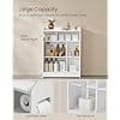 Miniatyrbillede 4 af 7: Badeværelsesskab, Smal Opbevaringsenhed, Toiletpapirholder, Skyhvid