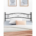 Miniatyrbillede 7 af 7: Vasagle dobbeltseng ramme, metal seng ramme, passer til 140 x 190 cm madras, sort