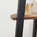 Miniatyrbillede 7 af 7: Vasagle hjørnehylde, 4-niveau industrielt opbevaringsstativ, stige reol, rustikbrun og sort
