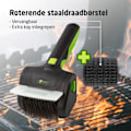 Pikkukuva 4 / 6: HomeTech Sähköinen teräksinen BBQ-harja - Johdoton ja pyörivä