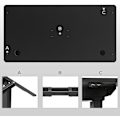 Miniatyrbillede 7 af 7: Songmics elektrisk skrivebord Smooth Edge Melamin Cover MDF 120x60x1,8cm sort