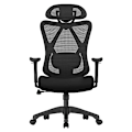Miniatyrbillede 1 af 7: SONGMICS kontorstol, ergonomisk skrivebordsstol, computerstol, meshstol, sort