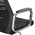 Miniatyrbillede 5 af 7: SONGMICS Kontorstol Mesh Skrivebordsstol Ergonomisk Computerstol Sort