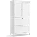 Miniatyrbillede 1 af 6: VASAGLE badeværelsesskab, 11,8 x 23,6 x 43,3 tommer, hvid