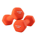 Miniatyrbillede 1 af 4: Songmics sæt med 2 håndvægte, 2 x 1,5 skridsikre Neoprene håndvægte, orange