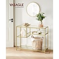 Miniatyrbillede 4 af 7: Vasagle konsolbord 100x35x80cm Farve guld