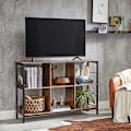 Miniatyrbillede 3 af 7: Vasagle bogreol, hyldeenhed, TV-stativ, konsolbord, 6 rum, rustik brun og sort