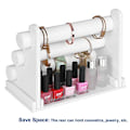 Miniatyrbild 4 av 7: Songmics 3-bar armbandhållare för halsband, smycken Display Rack, White