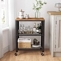 Miniatyrbillede 5 af 7: VASAGLE Serveringsvogn, Industrikøkken Rullende Utility Cart, Rustik Brun