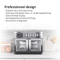 Pikkukuva 4 / 6: TurboTronic Airfryer XXL ja uuni – Kaksoisovet - 32 litraa – Hopea