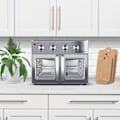 Pikkukuva 5 / 5: TurboTronic AF32MFD Airfryer XXL ja uuni – Kaksoisovi - 32 litraa – Hopea