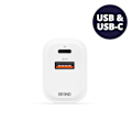 Miniatyrbillede 4 af 4: BREND BR-2212 Hurtiglader - Hurtigopladningsadapter - USB og USB-C-tilslutning