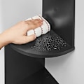 Pikkukuva 7 / 7: Vasagle kulmahylly, seinähylly, 5 tasoa, siksak kelluva hylly, kirjahylly, musta