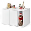 Miniatyrbillede 4 af 7: Kattetoilet, kattehus, til store katte, sidebord, sofabord, Snehvid