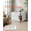 Miniatyrbillede 7 af 7: Kattetoilet, kattehus, til store katte, sidebord, sofabord, Snehvid