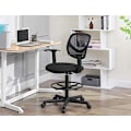 Miniatyrbillede 2 af 7: SONGMICS Kontorstol Ergonomisk arbejdsstol med armlæn sæde, sort