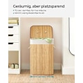Miniatyrbild 7 av 7: Songmics bambu tvättkorg, 72L fällbar tvätthamper, rektangulär 40 x 30 x 60 cm, naturlig