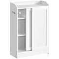 Miniatyrbillede 1 af 7: Badeværelsesskab, Smal Opbevaringsenhed, Toiletpapirholder, Skyhvid