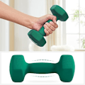 Miniatyrbild 3 av 4: Songmics hantel, 2 x 4 kg neopren handvikter, vattentät, grön