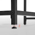 Miniatyrbillede 7 af 7: Vasagle Skrivebord, Computerbord, Lille kontorbord, 120 x 60 x 75 cm, Rustik Brun og Sort
