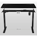 Miniatyrbillede 6 af 7: Songmics elektrisk skrivebord Smooth Edge Melamin Cover MDF 120x60x1,8cm sort