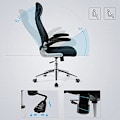 Miniatyrbild 5 av 6: SONGMICS Kontorsstol Stor sits (51 cm bred x 50 cm djup) vadderad