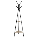 Miniatyrbillede 1 af 7: Vasagle Rack Stativ, Coat Tree, Hall Tree Fristående, greige og sort