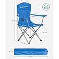 Miniatyrbillede 3 af 3: SONGMICS 2 sammenklappelige campingstole, behagelige, kraftig struktur, blå