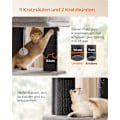 Miniatyrbillede 5 af 5: Feandrea kattetræ til store katte, Heavy Duty Cat Tower, 9 kradsetræer, grå og sort