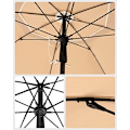 Miniatyrbillede 6 af 6: SONGMICS 1,6 m strandparaply, Parasol UPF 50+, solbeskyttelse, bærbar, taupe