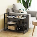 Miniatyrbild 3 av 7: Songmics 3-Tier Shoe Rack Storage, Steel Mesh, Flat eller Angled Stackable svart