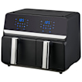 Pikkukuva 1 / 6: Nexxt Kaksois Airfryer – Kuumailmakeitin – 5,5 + 3,5 litraa – Kosketusnäyttö – Musta
