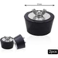 Pool Winter Plug. 51mm Rubber Plug with Stainless Steel Wing Nut for Pool Pipe Maintenance During Winter (2 Pieces)