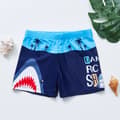 Badeshorts for gutter, badetøy 2-9 år, badebukser for barn, strandklær, hai