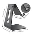 Miniatyrbillede 3 af 5: 270° Mobilholder til Skrivebord - Sort Sort Sort