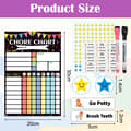 Miniatyrbild 2 av 7: Chore Chart for Multiple Kids, Reusable Magnetic Chore Chart with Whiteboard for Customizable Tasks and Goals, Perfect as a Gift