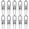 10-pakning G4 Halogenpærer 10W 12V - Varmhvit