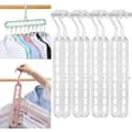 8-pack multifunktionella platsbesparande smarta galgar - 9 fack - Inn