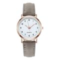 Dam Quartz Analog Armbandsur Grå, Mode Läderrem Damklocka Klassisk Casual Stil Grå Grå Grey Grey