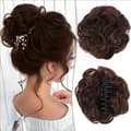 Kudde Hår Peruk Scrunchy Clip-in Lockig Knut Lazy Updo-No.6A