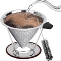 Miniatyrbillede 4 af 5: Kaffefilter med base, filterfrit papirfilter kaffefilter