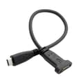 Miniatyrbilde 3 av 5: USB-C USB 3.1 Type C Hann til Hunn Skjøte Datakabel med Panelmonteringsskruehull