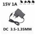 AC/DC-adapter DC 15V 1A 1000mA AC 100-240V
